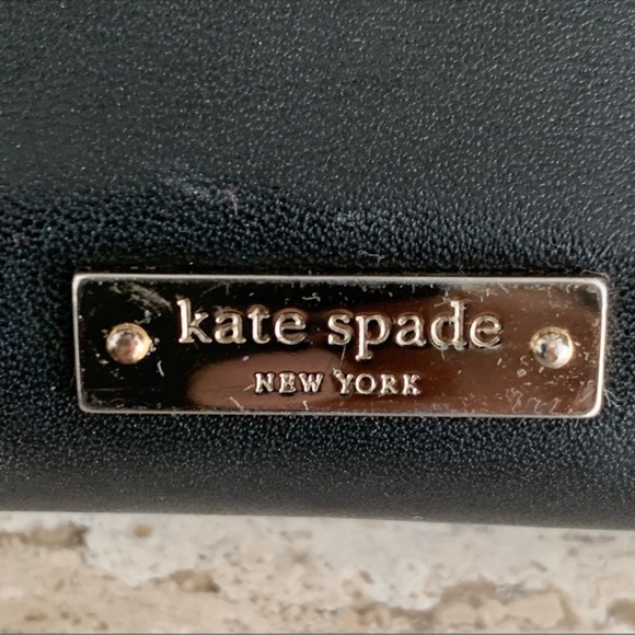 Kate Spade Black Leather Bow Zip Wallet - Picture 3 of 10
